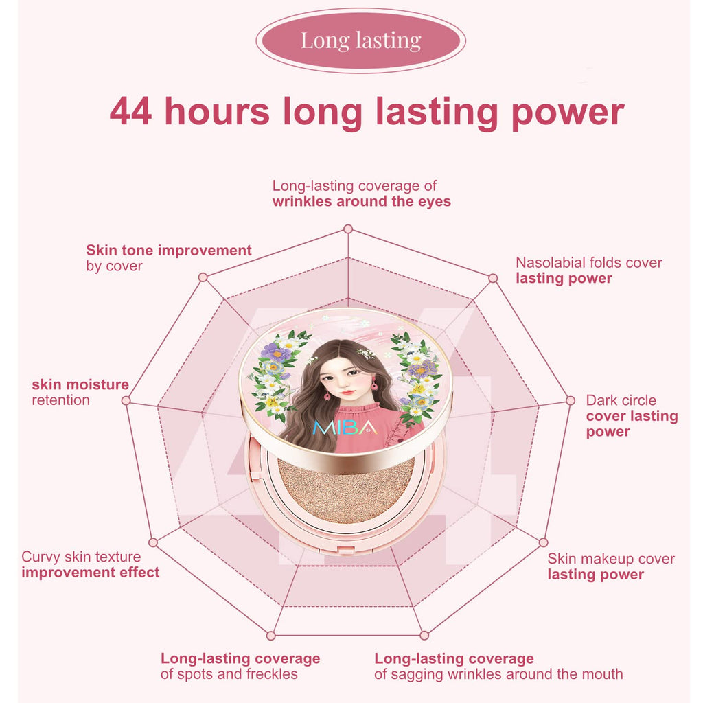 Buy now MIBA Ion Calcium Foundation Double Cushion RX 25 g / 0.88 oz Big Cushion SEASON 2 Long Lasting Effect for Dewy Skin. Skin moisturizing. Skin tightening relief. Fine coverage. Smooth adhesion (No 21) at indiglob india