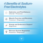 Low Sodium Electrolytes - 60 Servings - Strawberry Lemonade - Sugar Free Electrolytes Powder - Electrolytes Without Sodium - Low Sodium Electrolyte Powder