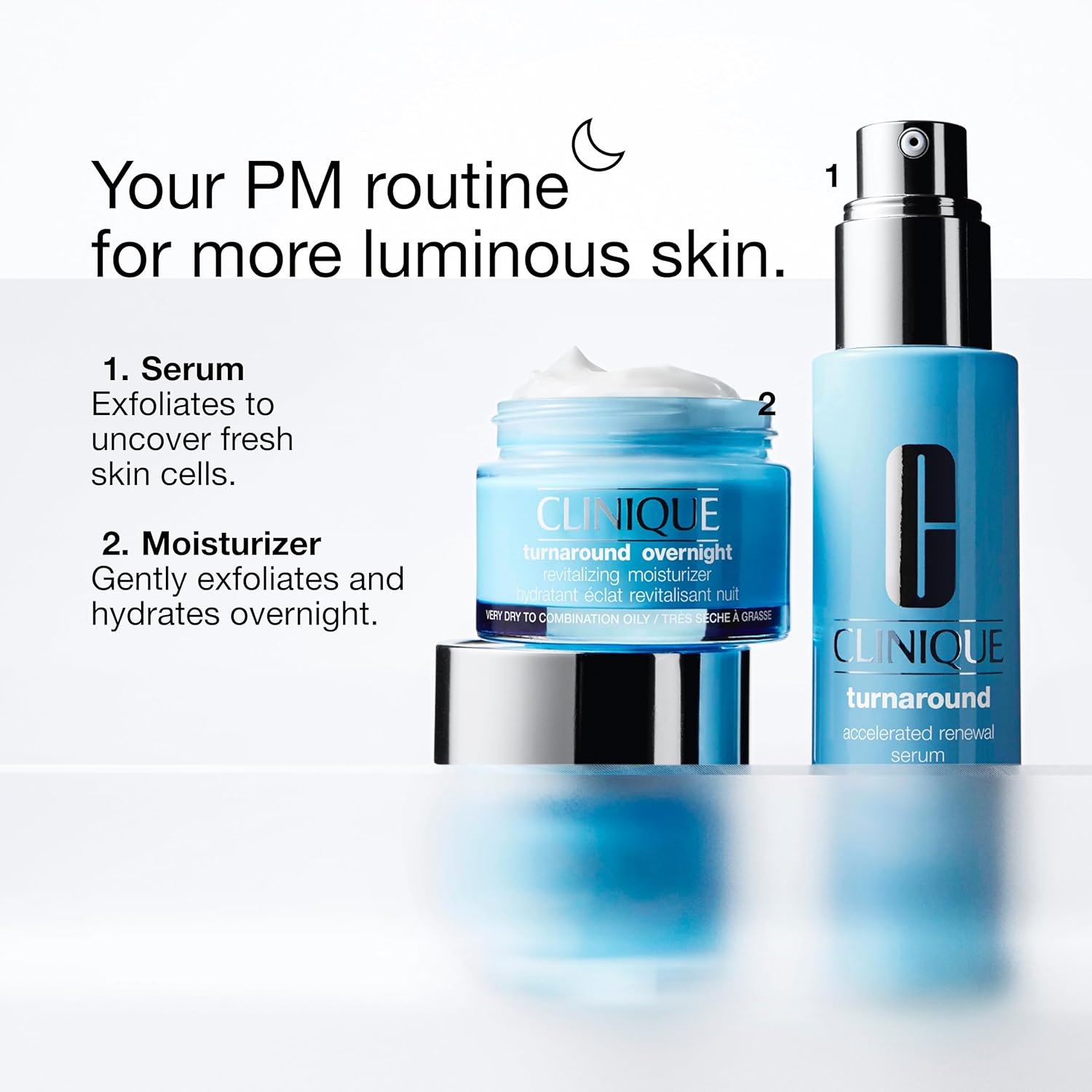 Buy now Clinique Turnaround Accelerated Renewal Face Serum For All Skin Types | Exfoliating + Smoothing, 1 Fl Oz at indiglob india