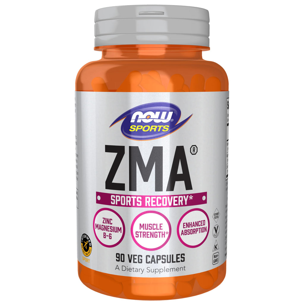 Buy now NOW Foods Sports Nutrition, ZMA (Zinc, Magnesium and Vitamin B-6), Enhanced Absorption, Sports Recovery*, 90 Capsules at indiglob india