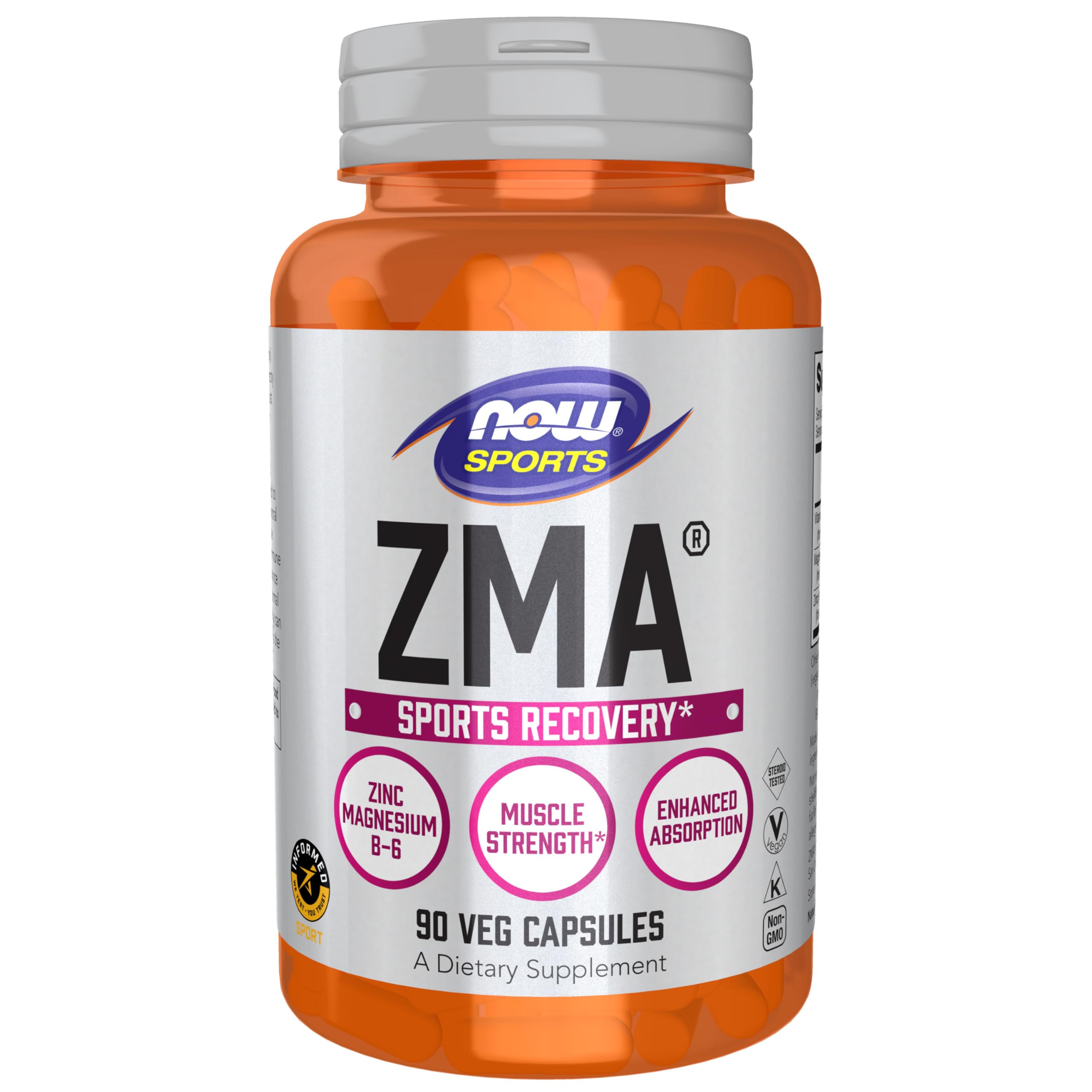 Buy now NOW Foods Sports Nutrition, ZMA (Zinc, Magnesium and Vitamin B-6), Enhanced Absorption, Sports Recovery*, 90 Capsules at indiglob india
