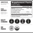 Organic Whole Food Magnesium Supplement - Plant-Based, Organic Sea Vegetable Complex - 250 mg Per Serving | Water Extracted | Gentle on Stomach | Supports Energy, Sleep, Muscle, Heart - 60 Capsules
