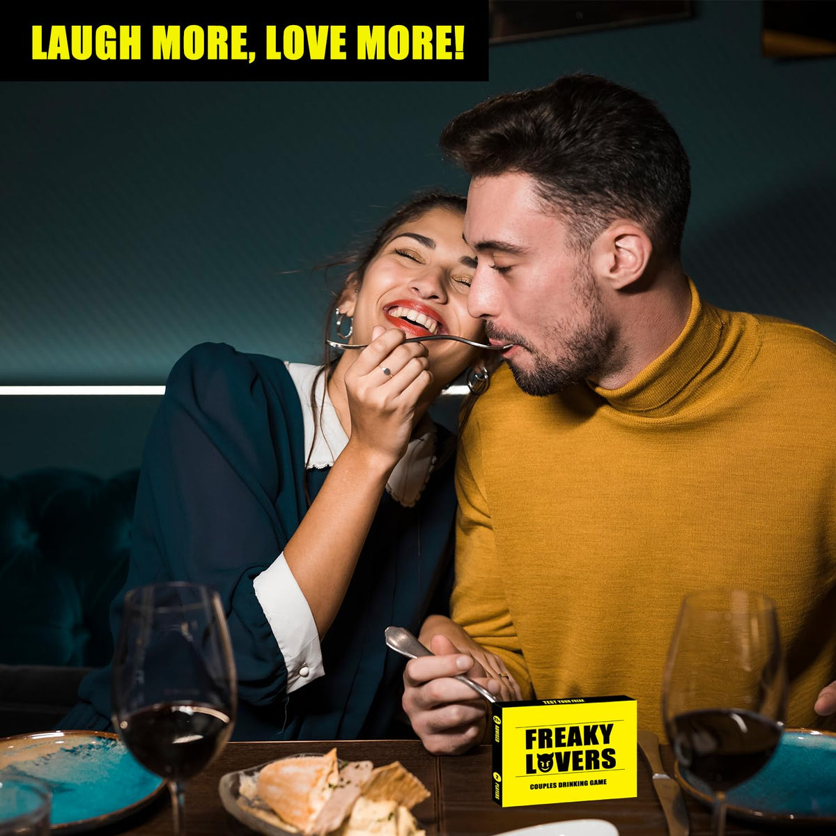 Couple Drinking Game for Date Night to Test Your Freak, Fun Couple Game for Romantic Anniversary & Valentines Birthdays Gift (Freaky Lovers)