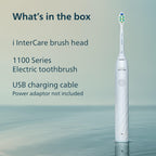 Philips Sonicare 1100 Rechargeable Electric Toothbrush, 1 Brush Head, White