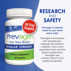 Prevagen Regular Strength with 7-Day Pill Minder, 30 Capsules, 4-Pack | For Your Brain, 4 Month Supply, 10mg Apoaequorin, 50mcg Vitamin D3