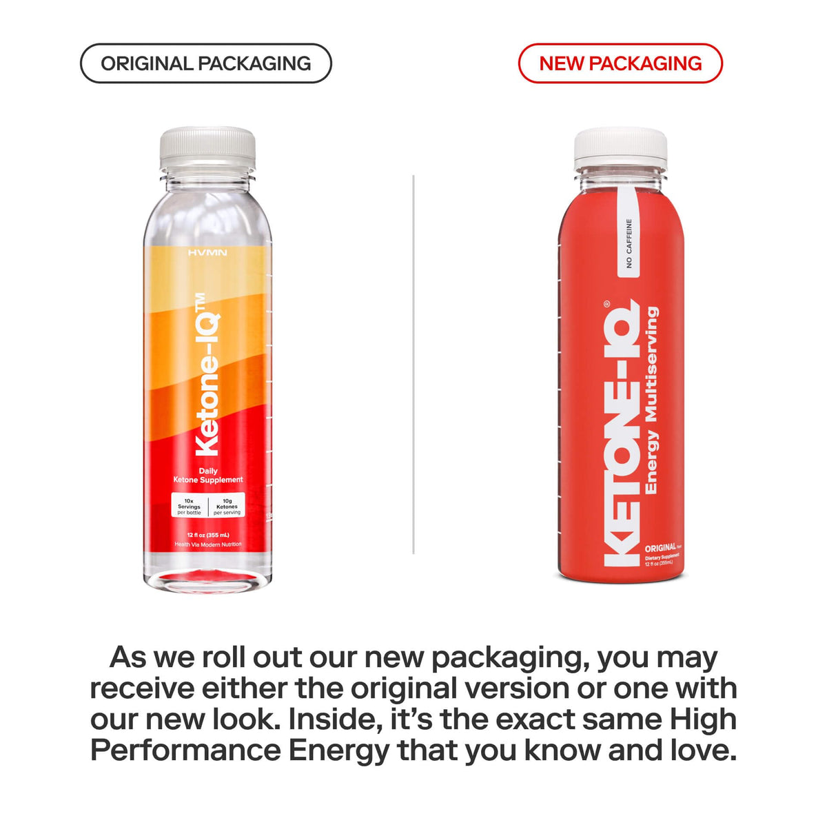 Ketone-IQ Caffeine-Free Brain & Focus Supplement – 10g Ketones per Serving for Mental Clarity, Energy & Endurance, Metabolism Support, 3 Bottles (30 Servings)