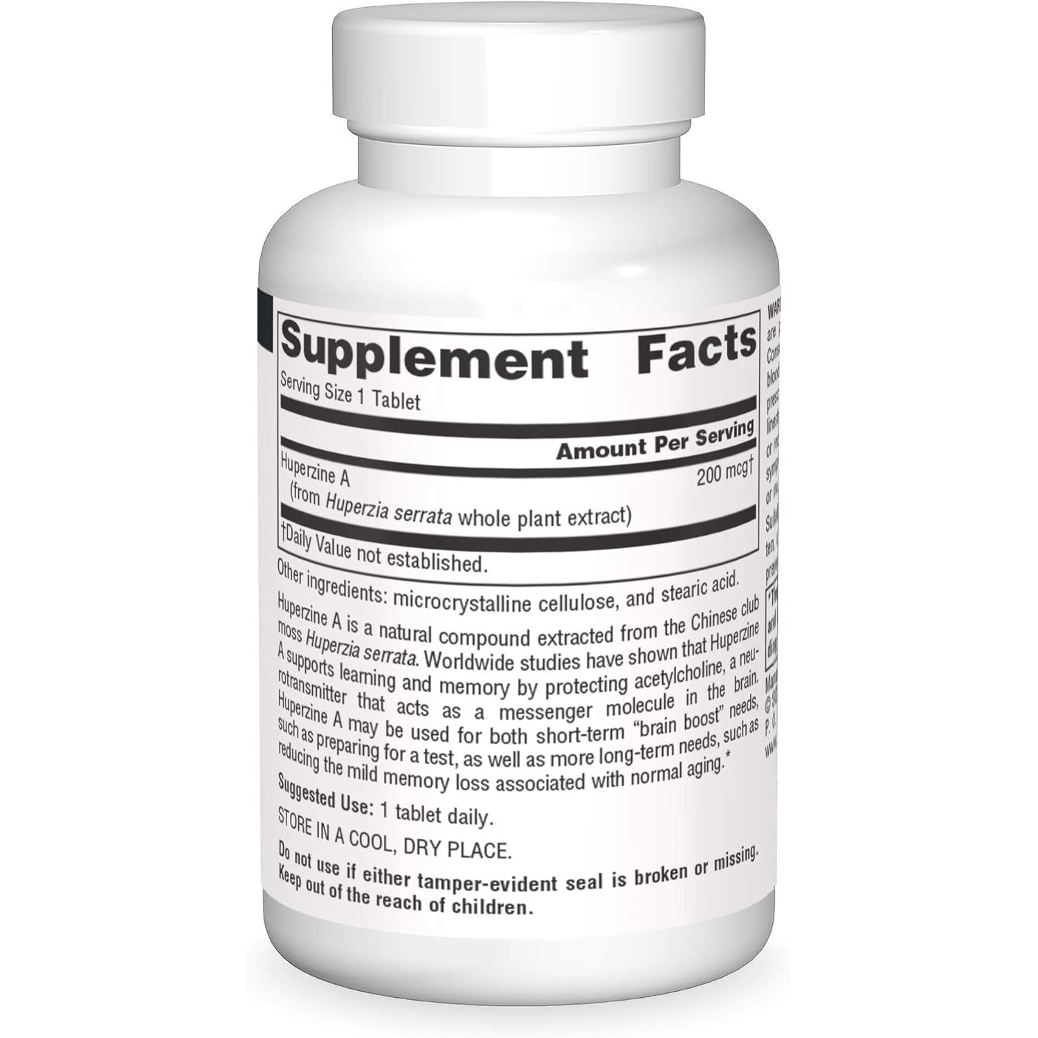 Buy now Source Naturals Huperzine A, for Learning & Memory* 200 mcg - 120 Tablets at indiglob india