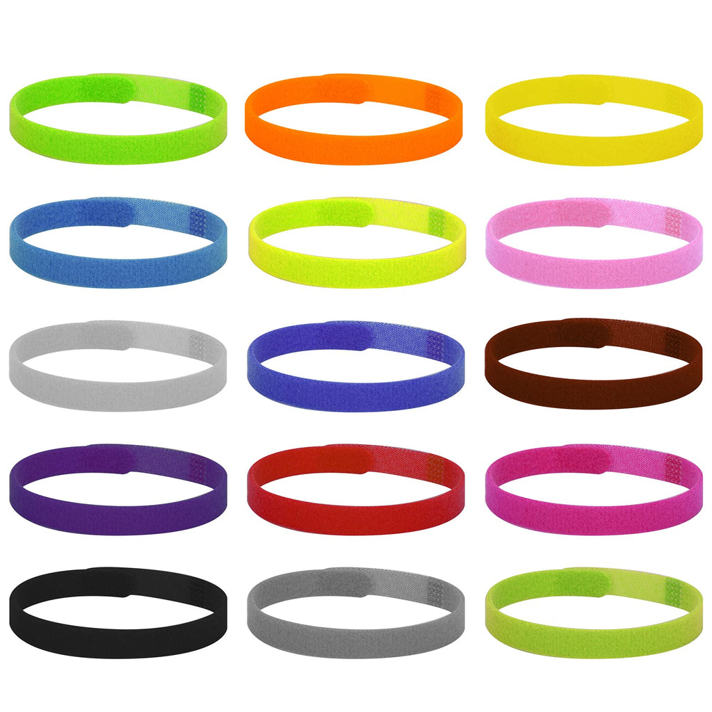 Luter 15 Colors 20x1cm Puppy Collars, Soft Adjustable Whelping Collars