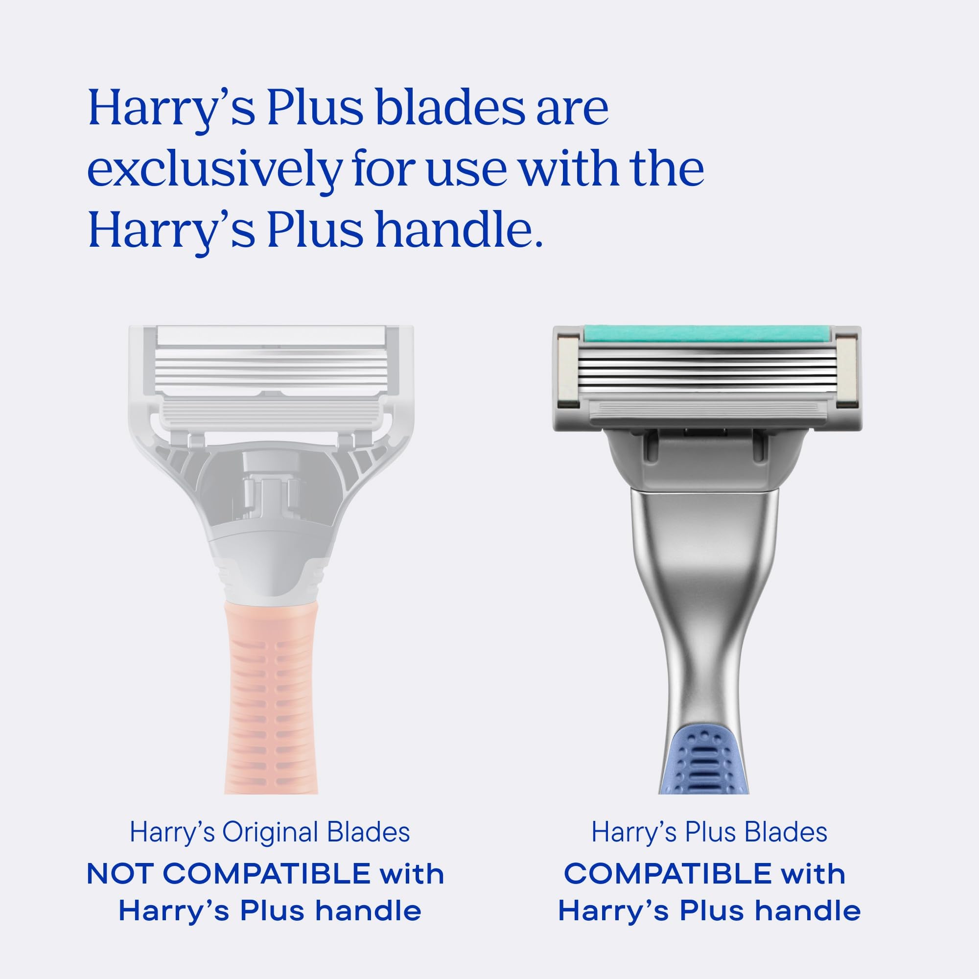 Harry's Plus Razor and Blade Value Pack, 1 Razor Handle (Tide), 9 Razor Blade Refill Cartridges- German Engineered- Up to 12 Months of Smooth Shaving