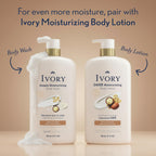 Ivory Body Wash, Deeply Moisturizing, 24hr Nourishing Hydration, Soothes Itchy Dry Skin, Made with Shea Butter Blend, Free of Dyes Heavy Perfumes Parabens & Phthalates, Oatmilk Scent, 27 oz