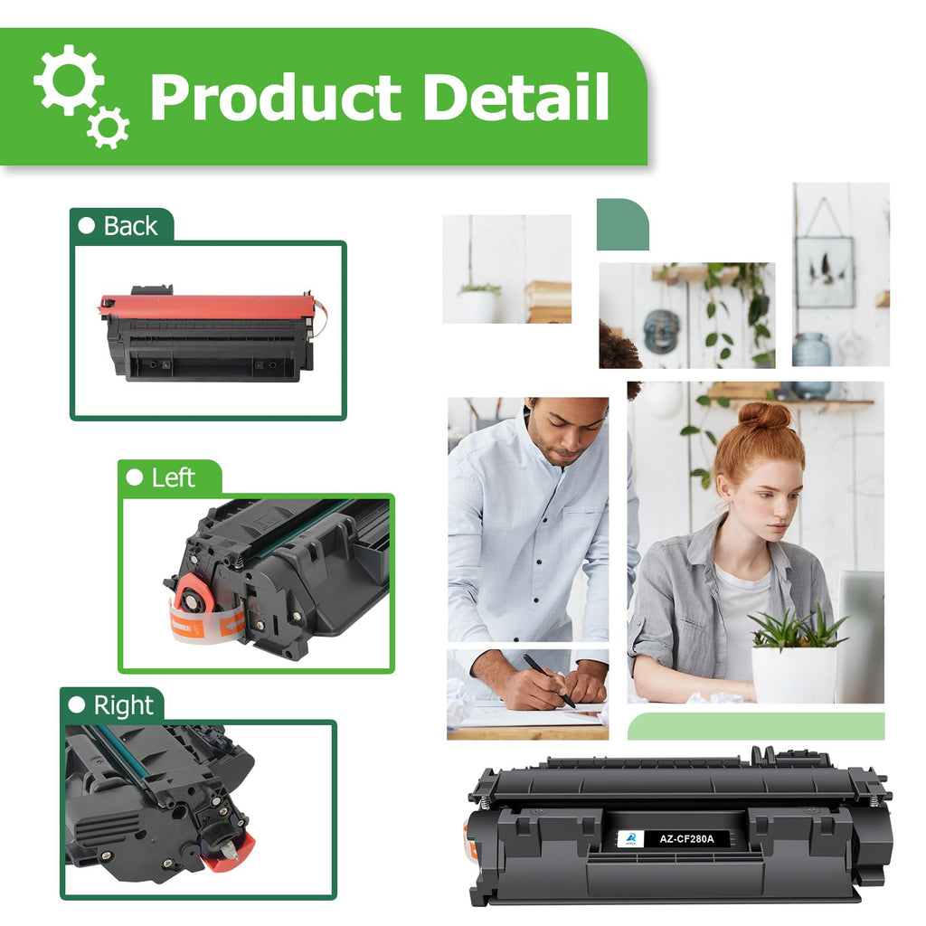 CF280A 80A Toner Cartridge Black for HP CF280X 80X LaserJet Pro 400 M401n