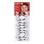 RED by Kiss 10 Pieces 16mm Ball Hair Ties, Bubble Ponytail Holders for Kids Girls Children Women Baby Toddlers, Twin Bead Colorful Elastic Hair Accessories, Cute Hair Bands with Balls (Clear)