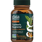 Gaia Herbs Turmeric Supreme Extra Strength - Helps Reduce Occasional Discomfort from Normal Wear & Tear*- 616 mg Organic Turmeric Curcumin Supplement with Black Pepper- 60 Vegan Liquid Phyto-Capsules