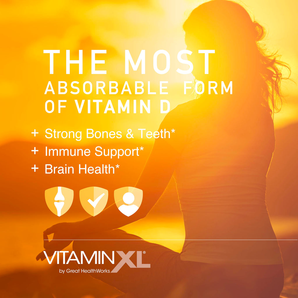 OmegaXL VitaminXL D3 High Potency Daily Vitamin D 5000 IU 30 Softgels | 125mcg, Immune Support Supplement, Promotes Healthy Muscle Function & Strong Bones, Non-GMO, Gluten-Free