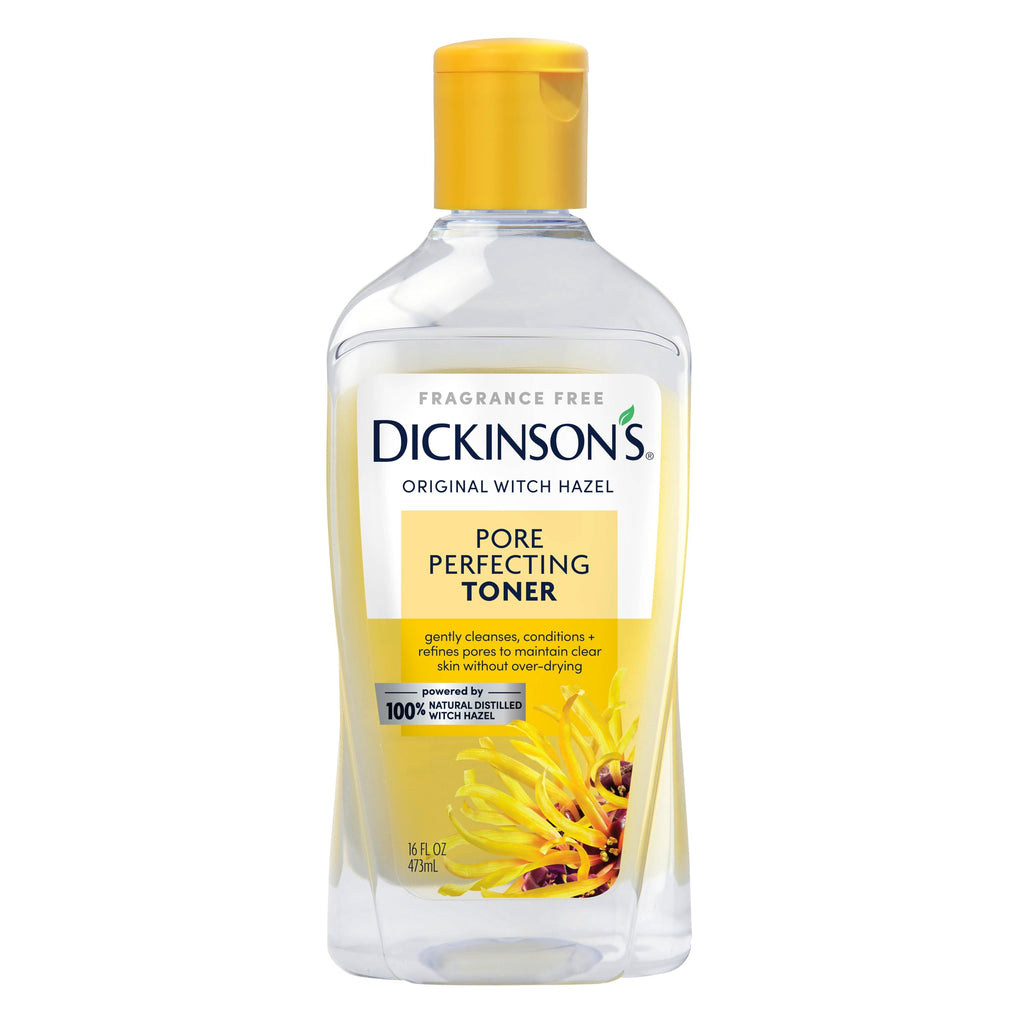 Dickinson's Witch Hazel Pore Perfecting Toner | 16 Fl Oz | 100% Natural Distilled Witch Hazel; America's #1 Toner; Refines Pores, Removes Impurities & Oil