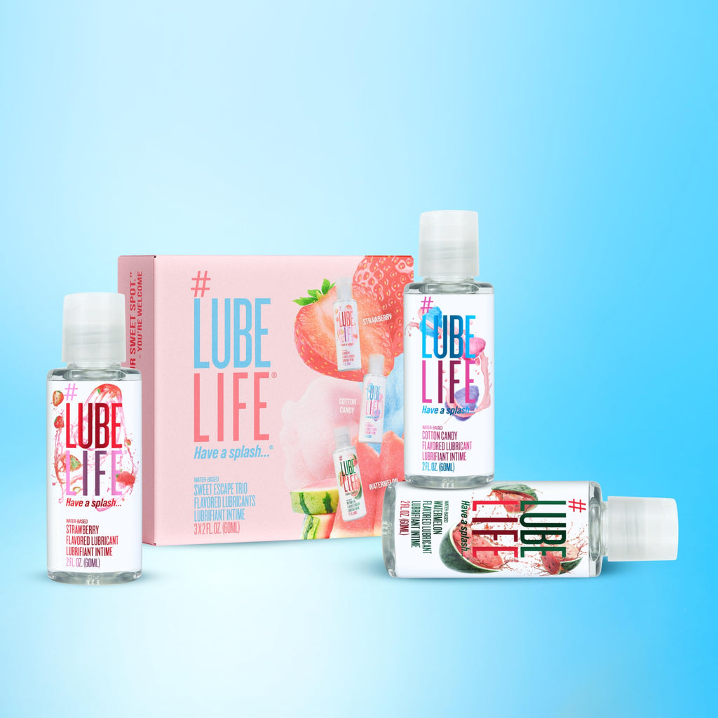 LUBELIFE Flavored Water Based Lube Variety Pack 3 x 2 fl oz