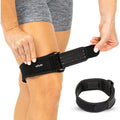 Buy now Vive IT Band Strap - Iliotibial Band Compression Wrap - Outside of Knee Pain, Hip, Thigh & ITB Syndrome Support - Neoprene Brace for Running and Exercise - Athletic Stabilizer for Men, Women Black Single at indiglob india