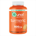 Qunol Turmeric 500mg Gummy, Ultra High Absorption Turmeric Curcumin, 90 ct | Delicious Vegan & Gluten Free Supplement that Supports Joint Health and Healthy Inflammation Response, Rich Tangerine Flavor