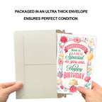 Prime Greetings Granddaughter Birthday Card, Made in America, Thick Card Stock with Premium Envelope Packaged in a Reusable Presentation Mailer, Eco-Friendly, 5in x 7.75in