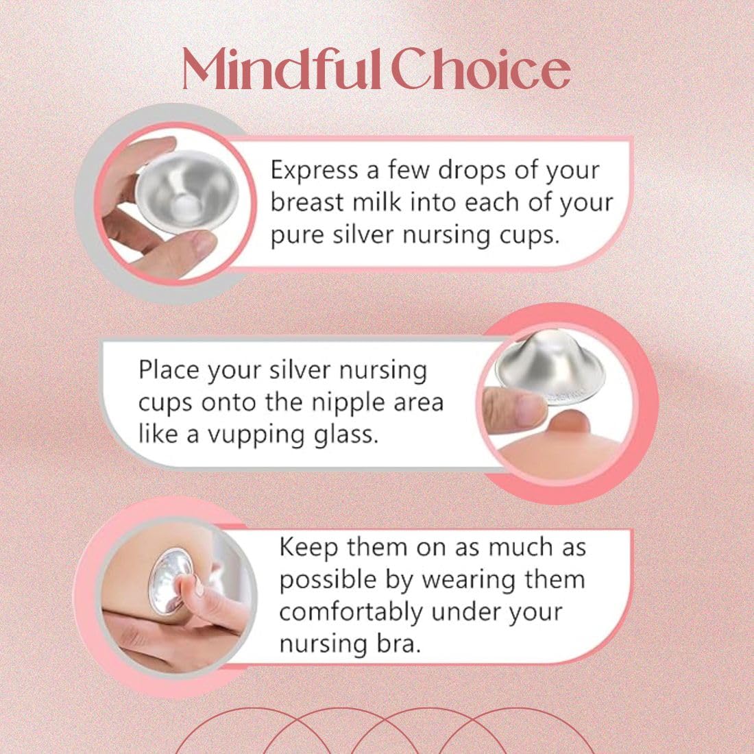 The Orginal Silver Nursing Cups – Silver Nipple Shields for Breastfeeding - Nipple Guards Protector for Breastfeeding - Nipple Shields for Nursing Newborn – Nickel Free – 925 Silver