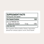 THORNE Zinc Bisglycinate 15 mg, Highly Absorbable Zinc, 60 Capsules | Supports Immune System, Skin, Eye & Reproductive Health, Antioxidant Support*, Gluten-Free, NSF Contents Certified