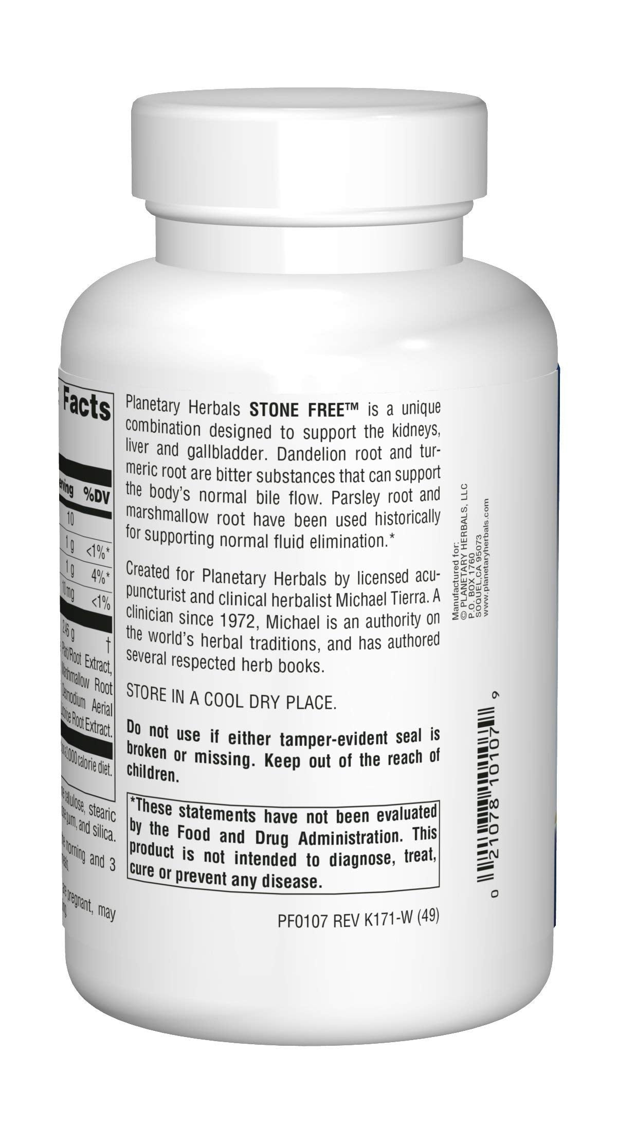 Planetary Herbals Stone Free 820 mg Herbal Support for Kidney and Gallbladder 180 Tablet