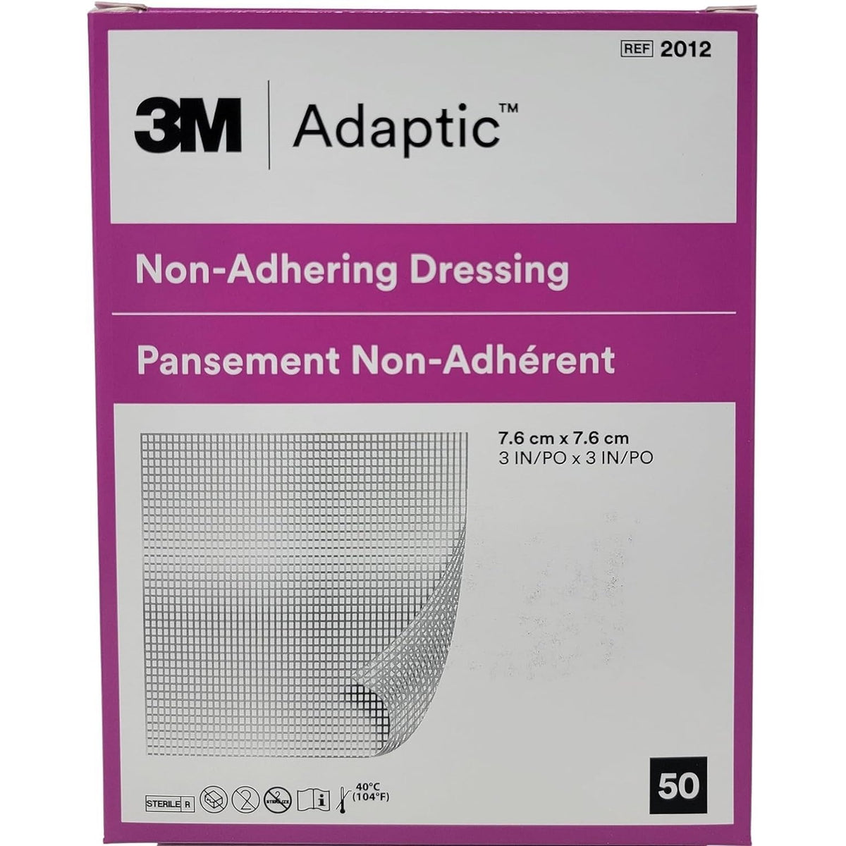 Adaptic Non-Adherent Dressing 3" x 3" (Box of 50)