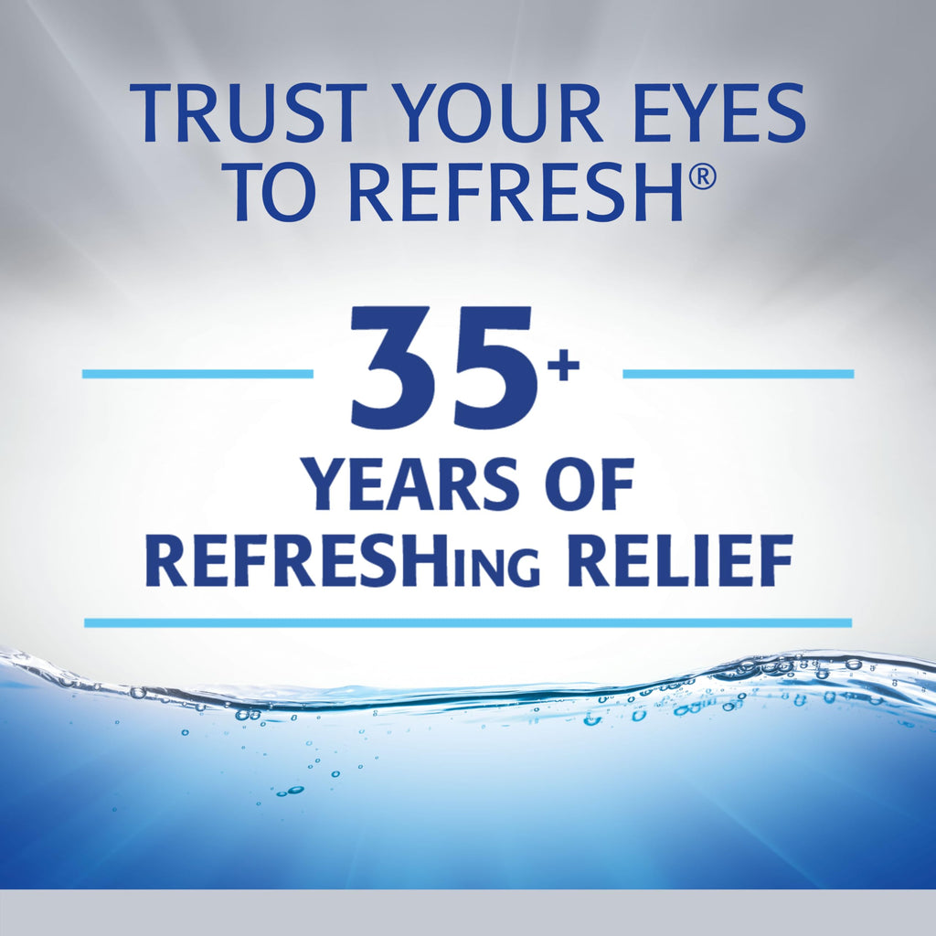 REFRESH OPTIVE Advanced Lubricant Eye Drops Artificial Tears, 2x0.33 Fl oz (20 mL), 2 Count