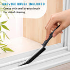 Deck Brush with Long Handle, 50'' Floor Scrub Broom for Shower, Patio