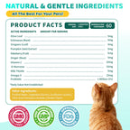 Allergy Relief for Cats, Cat Itchy Skin Relief - Omega 3 & Probiotic, 60ml