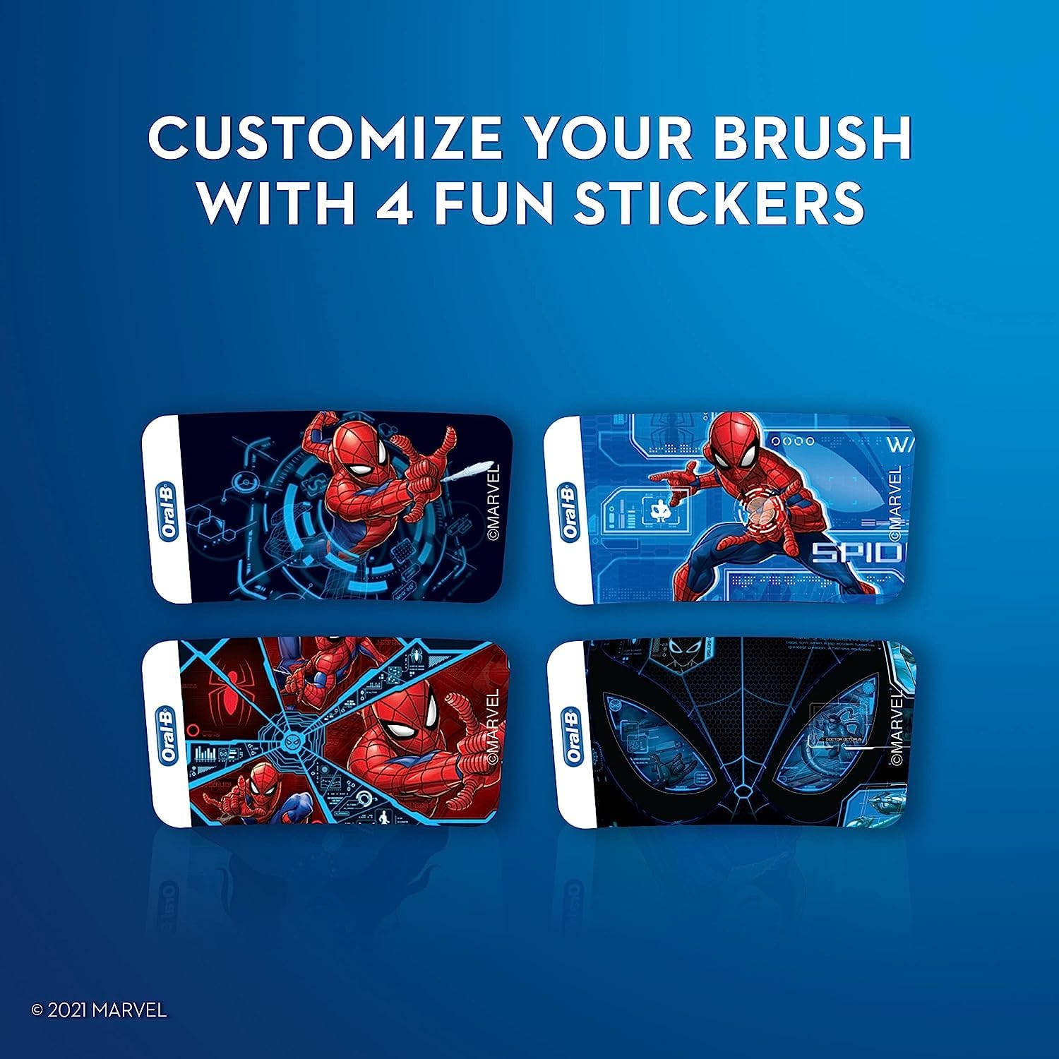 Buy now Oral-B Kids Electric Toothbrush Featuring Marvel's Spiderman, for Kids 3+ at indiglob india