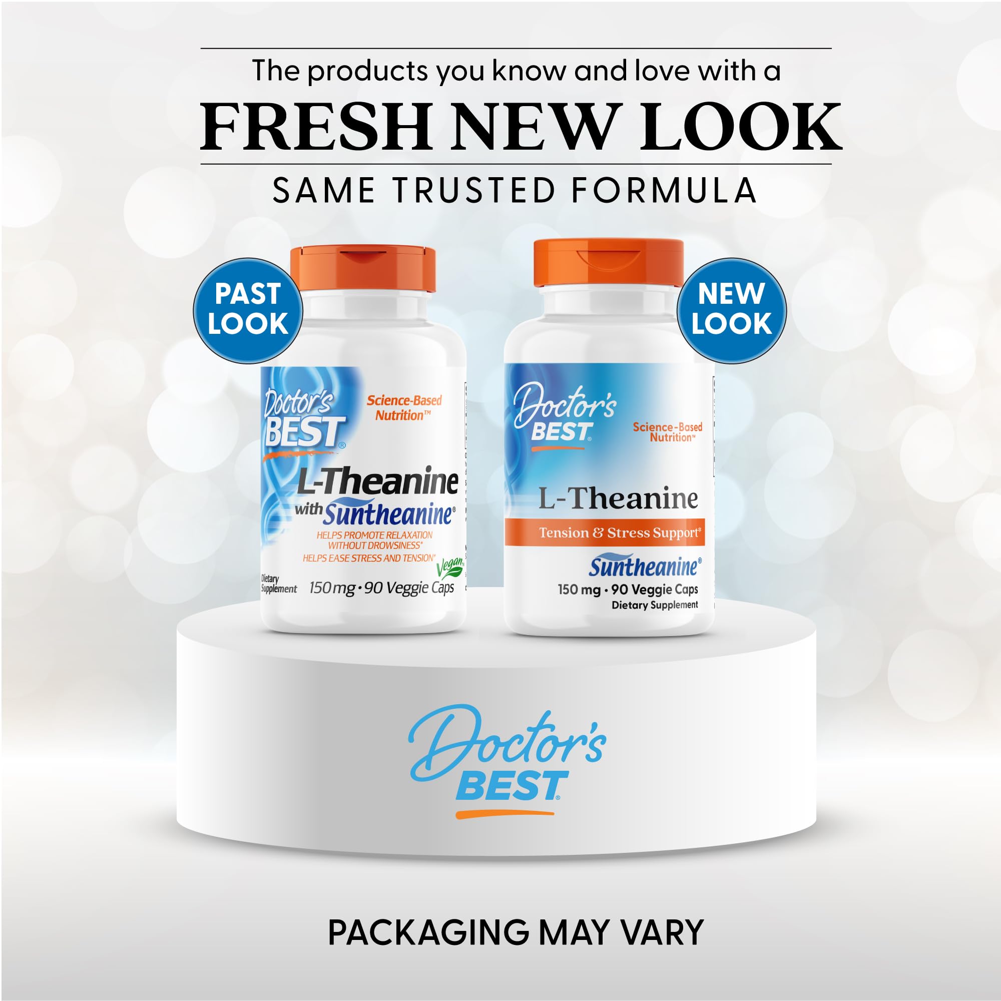 Doctor's Best L-Theanine Contains Suntheanine, Helps Reduce Stress & Sleep, Non-GMO, Gluten Free, Vegan, 150 mg (DRB-00197), 90 Count