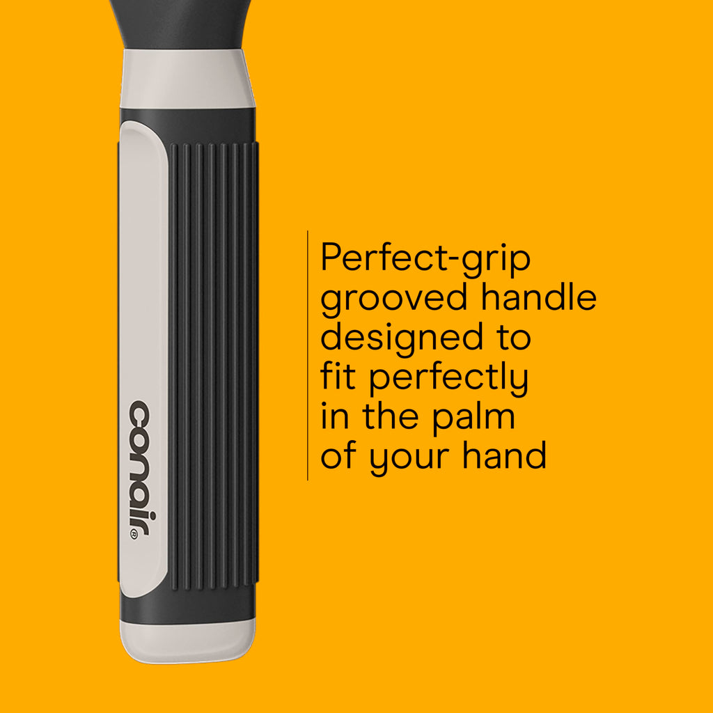 Conair Salon Results Detangling Hairbrush Set, 3-Pack Brushes for Men and Women, All Hair Types and Lengths with Nylon Bristles