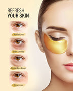 Buy now 24k Gold Under Eye Patches (30 Pairs), Eye Mask, Collagen Skin Care Products, Eye Patches for Puffy Eyes, Eye Masks for Dark Circles and Puffiness. at indiglob india