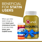 Qunol Ubiquinol 100mg, Powerful Antioxidant for Heart Health, 120 Softgels | #1 Cardiologist Recommended Supplement for Heart Health, Coenzyme Q10 Supplement to support Vascular Health & Cellular Energy