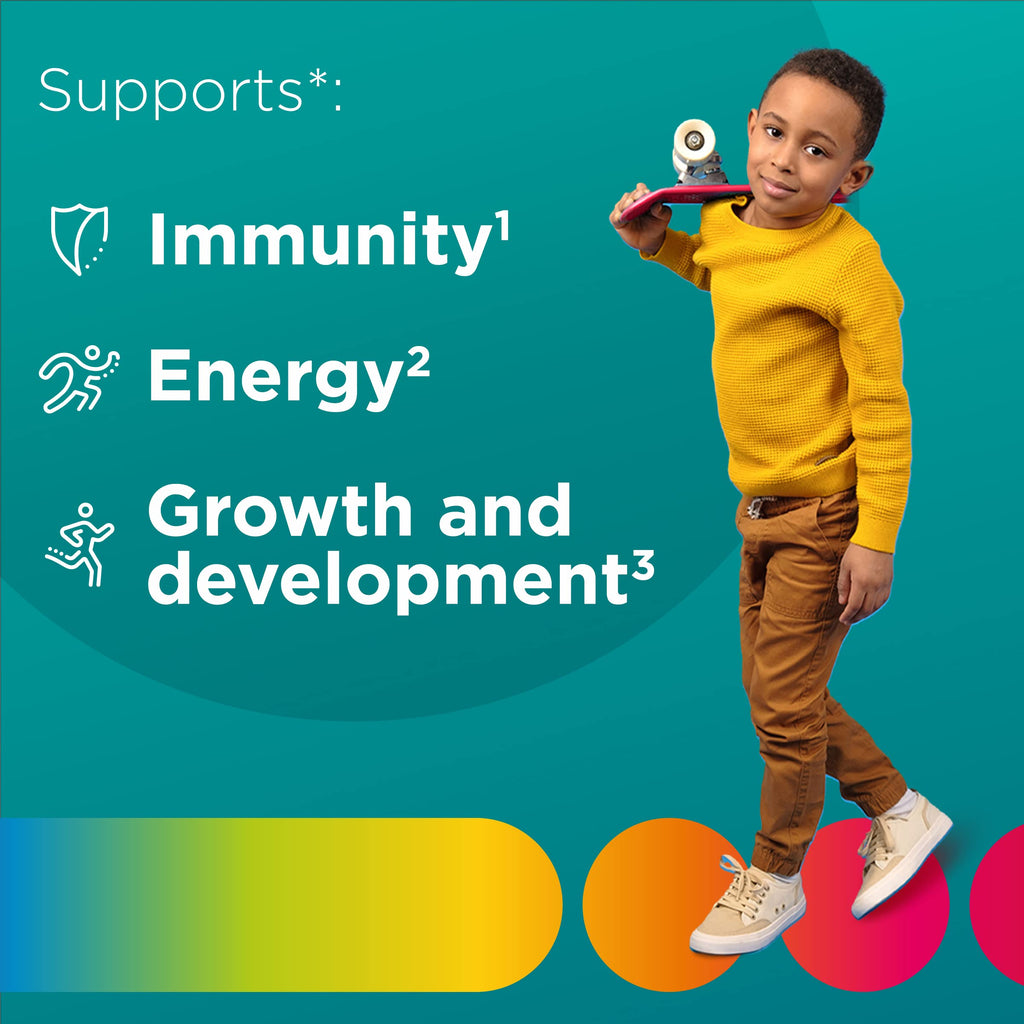 Centrum Kids Multivitamin Gummies, Tropical Punch Flavor, 150 Tablets | Contains B Vitamins, Vitamin C, Vitamin D, and Vitamin E, Supports Immunity, Energy, Growth and Development