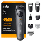 Braun All-in-One Style Kit Series 5 5471, 8-in-1 Trimmer for Men with Beard Trimmer, Body Trimmer for Manscaping, Hair Clippers & More, Ultra-Sharp Blade, 40 Length Settings, Waterproof