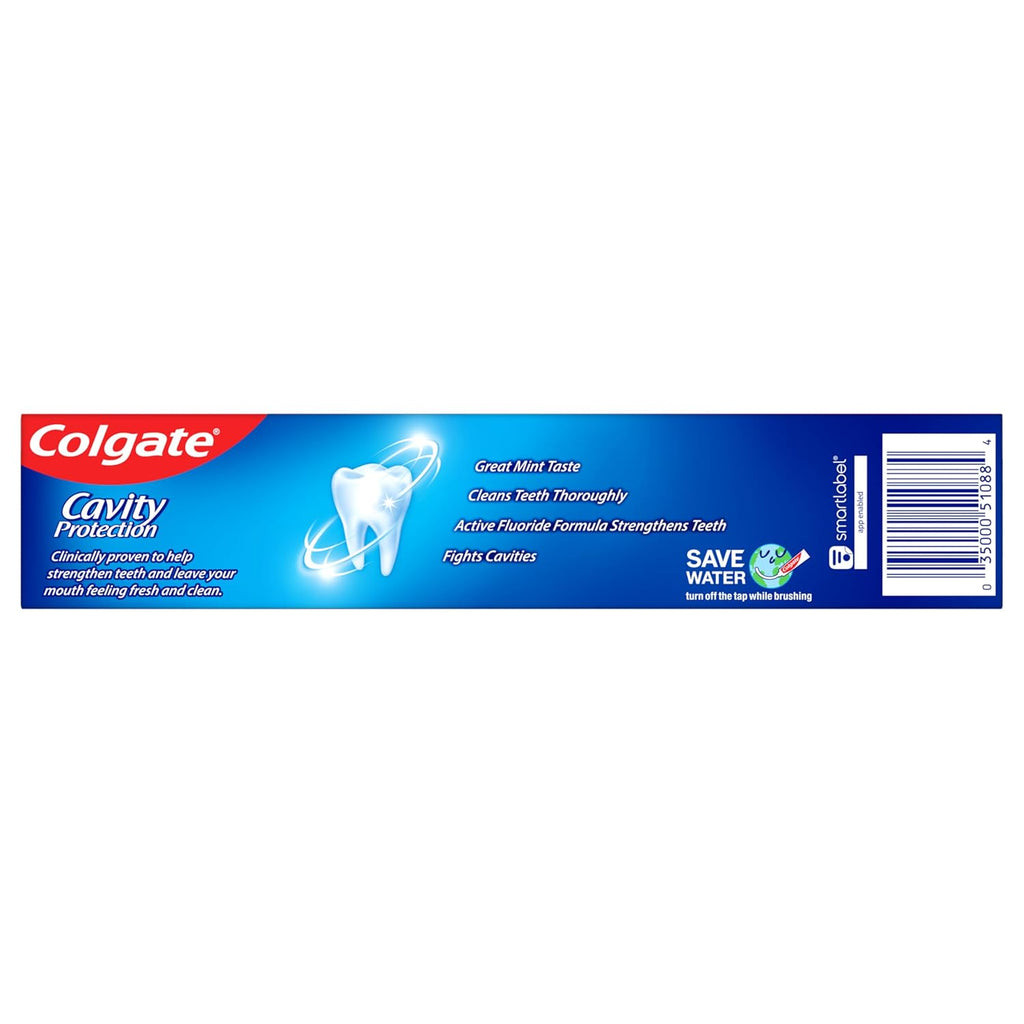 Buy now Colgate Cavity Protection Toothpaste with Fluoride, Minty Great Regular Flavor, Anti Cavity Toothpaste, 6 Oz Tube at indiglob india
