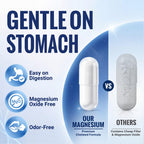 Magnesium Glycinate Complex 1000mg for Women and Men, Sleep and Calm Support, Stomach Friendly, 6 in 1 Chelated with Magnesium Glycinate, Bisglycinate, Lactate, Taurate, L Theanine and B6, 90 Capsules