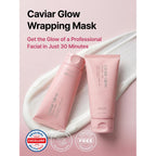 Caviar Glow Collagen Wrapping Mask, Korean Peel-Off Mask, Glass Skin face