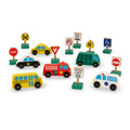 Buy now Melissa & Doug Wooden Vehicles and Traffic Signs with 6 Cars and 9 Signs at indiglob india
