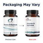 Designs for Health Vitamin D Supreme - Vitamin D 5000 IU with 2000mcg Vitamin K as MK4 for Bone Health, Heart Health, Mood & Immune Support - Vitamin D3 Enhanced with GG Supplement (60 Capsules)