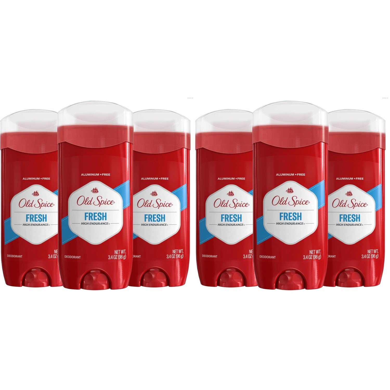 Old Spice Aluminum Free Deodorant For Men, High Endurance, 24/7 Sweat Defense & Odor Protection, 24/7 Freshness & Lasting Scent, Fresh Scent, 3.4 oz (Pack of 3)