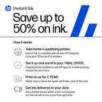 HP OfficeJet Pro 8139 Wireless All-in-One Color Inkjet Printer, Print, Scan, Copy, Fax, ADF, Duplex Printing Best-for-Home-Office, 1 Year Trial of Instant Ink Included, AI-Capable (C2VK3A)