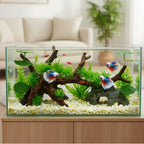 3 Pcs Betta Fish Leaf Hammock, Betta Fish Practical Resting Spot Bettas Suction Cup Tank Decor Green Hammock Plant Leaf Pad Fishes Breeding Resting Bed for Fishes Aquarium Decoration Ornaments