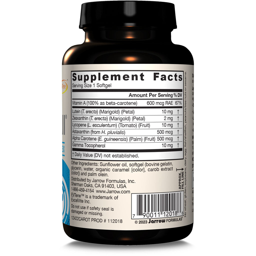 Buy now Jarrow FormulasÂ® CarotenAll, Dietary Supplement, Antioxidant Support for Vision and Cardiovascular Health, 60 Softgels, Up to a 60 Day Supply at indiglob india