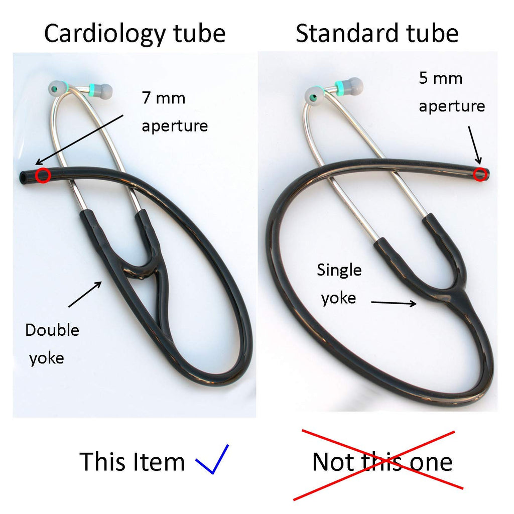 Buy now Tubing Compatible with Littmann (r) Master Cardiology (r) and Cardiology III (r) Stethoscope TUBING - 7mm Binaurals T7 BlackBlack at indiglob india
