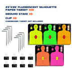 Highwild Adjustable Target Stand Base for Paper Shooting Cardboard Silhouette H Shape Stand Base for Shooting Range 1x2 Wooden Target Station Setup - 2 Pack
