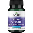 Buy now Swanson Lithium Orotate Antioxidant Mood Emotional Wellness Behavior Memory Support Supplement 5 mg 60 Veggie Capsules (Elemental Lithium) Default at indiglob india