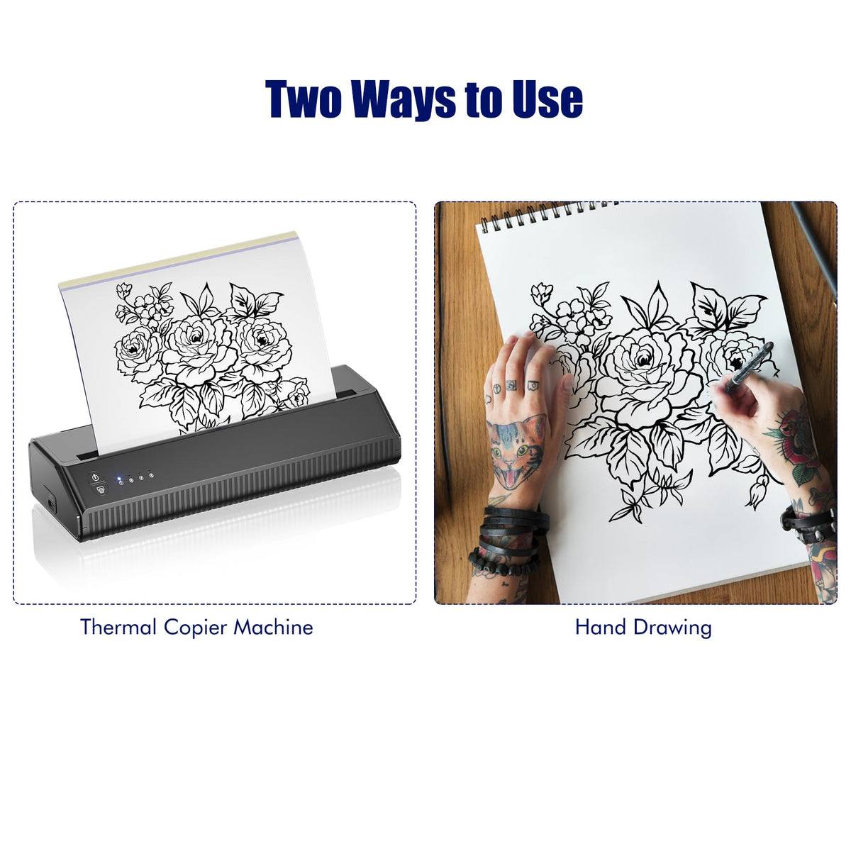 Tattoo Transfer Paper, 50 Sheets Tattoo Stencil Paper for Tattooing,A4 Size